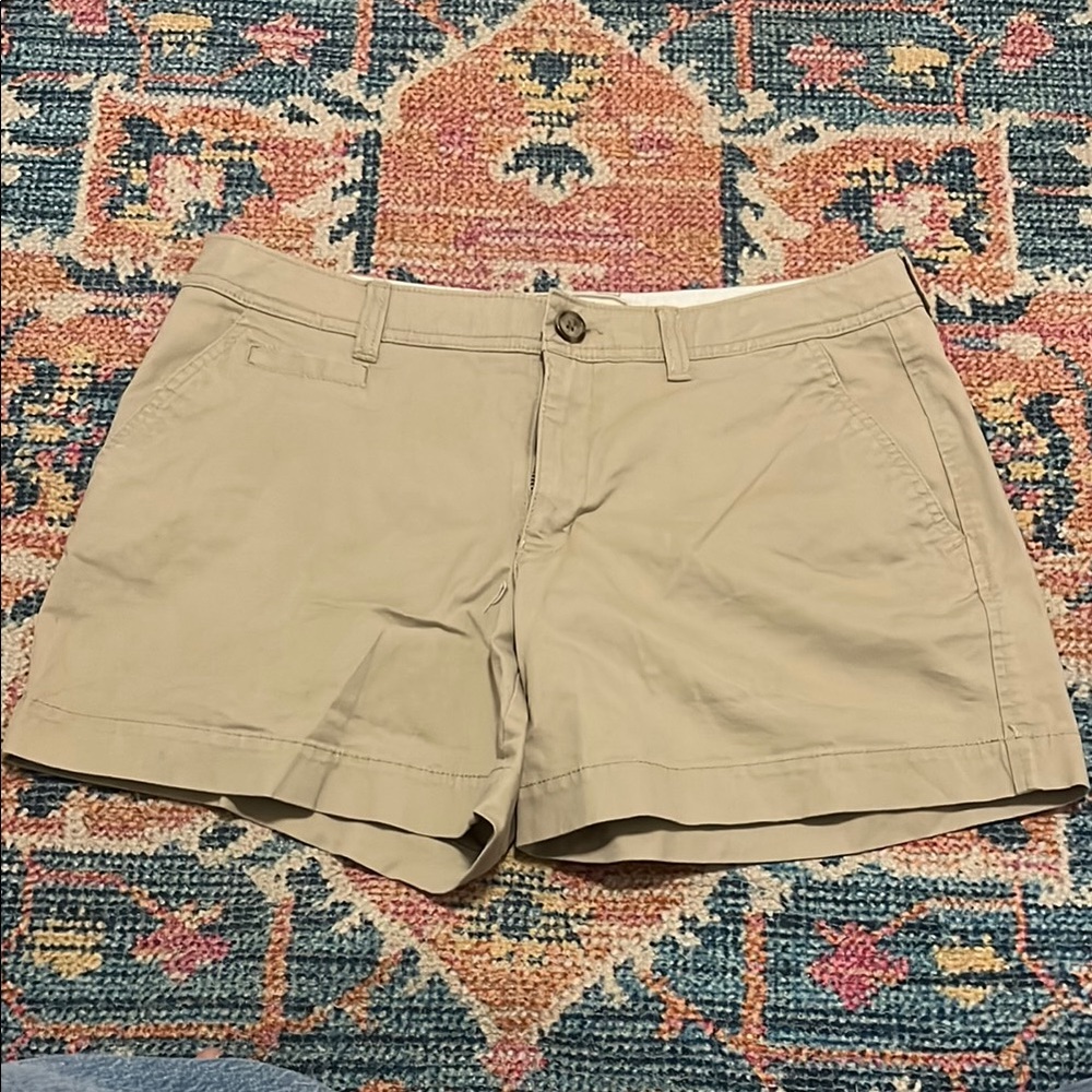 Old Navy Tan Bermuda Shorts Classic Cotton Twill